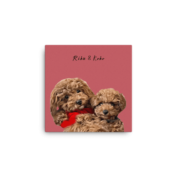 【2匹用】NIGAOE PETS (Canvas) Mサイズ